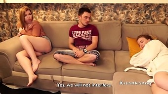 Amateur Threesome With A Babe Who Pretended Not To Know What Was Happening