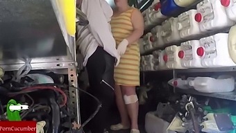Amateur Workplace Hidden Camera Captures Blowjobs And Bareback Action