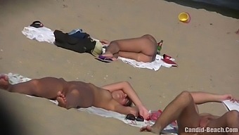 Amateur Couple'S Nude Beach Adventure Captured By Hidden Camera