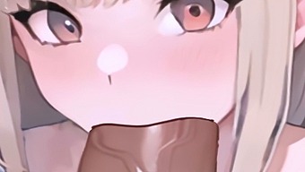 Watch A Yellow-Haired Anime Girl Perform An Incredible Blowjob In A Point-Of-View Loop