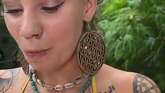 Exclusive Video Of A Busty Hippie Getting Fucked In A Hot Tub