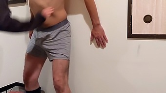 A Woman Teases And Punches A Man'S Sensitive Area With Laughter And Playfulness!