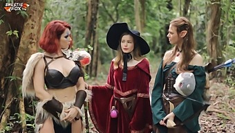 A Steamy Adventure In A World Of Fantasy With A Red-Haired Elf And A Muscular Warrior.