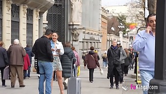 Nuria Millan, A Novice Spanish Beauty, Enjoys Selecting Strangers On The Street For Intimate Encounters!