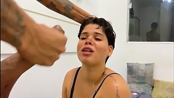 Deepthroat Action With A Blonde Babe
