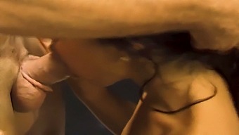 Brunette Receives A Rough Blowjob In A Class Setting!