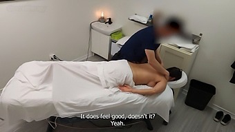 Emma'S Return: A Busty And Flirtatious Milf Receives Another Massage And More From Her Therapist!