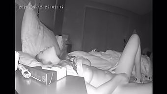 A Reserved Woman Pleasures Herself In The Privacy Of Her Room, Captured By A Concealed Camera