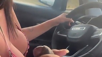 Oral Pleasure At A Bus Stop: Stepson'S Surprise Stroke Session