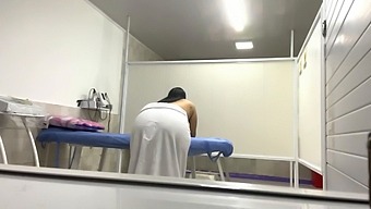 Latina Nurse With Big Tits Oils Up A Bbw Patient In The Clinic