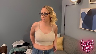 Beautiful Mature With Glasses Gives Great Cowgirl Ride In College Dorm Room