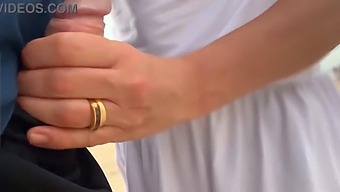 Busty Milf Masturbates With A Stranger In Public, Making Me Cum